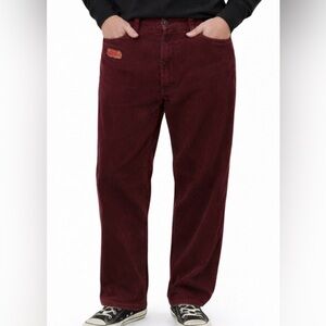 Empyre  Pants Maroon Corduroy Men’s Size 34 Baggy Y2K Skater Streetwear Vintage
